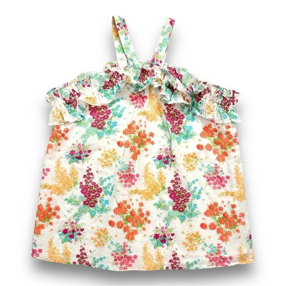 Janie & Jack | Floral Ruffle Top (8) 🌸 - Picture 1 of 7
